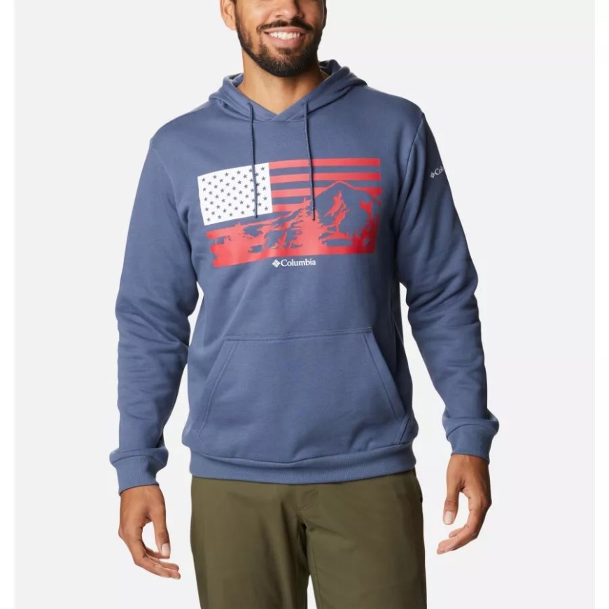 ダーク マウンテン/US フード フラグ グラフィック メンズ Csc カントリー ロゴ パーカー コロンビア