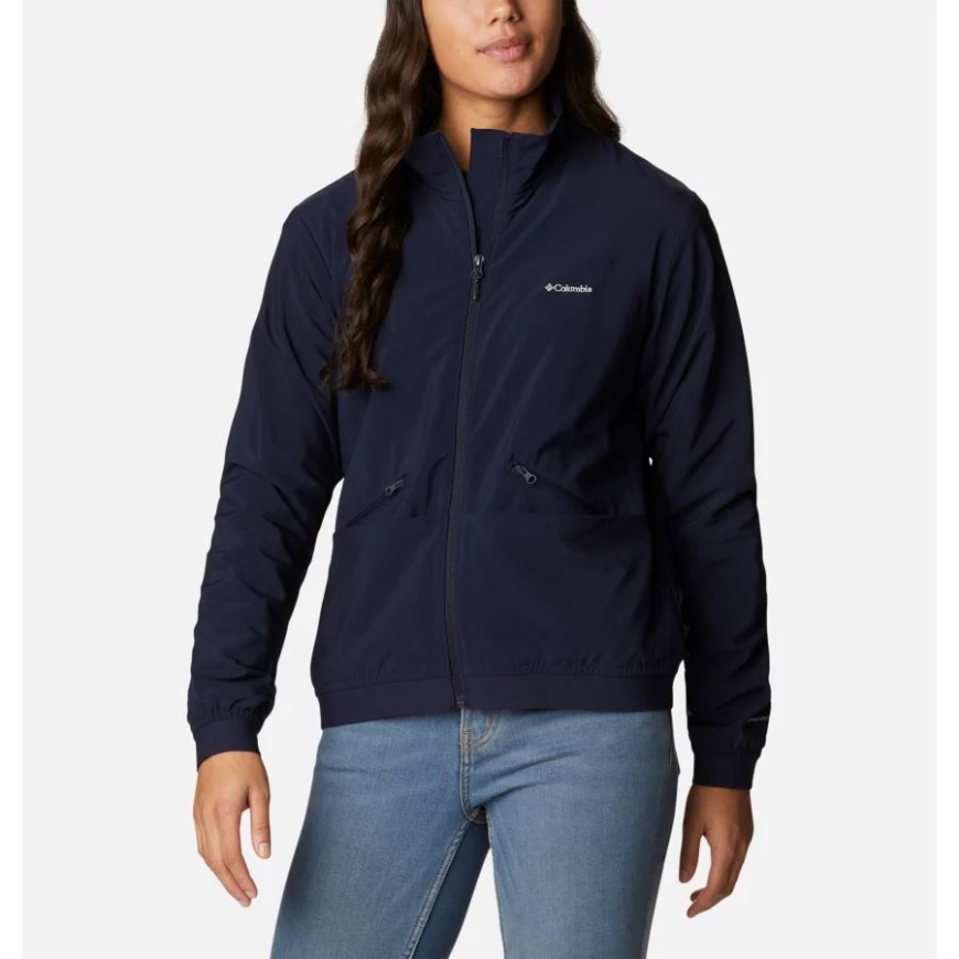 暗い夜のコロンビアの女性の快適な小川の裏地付きジャケット