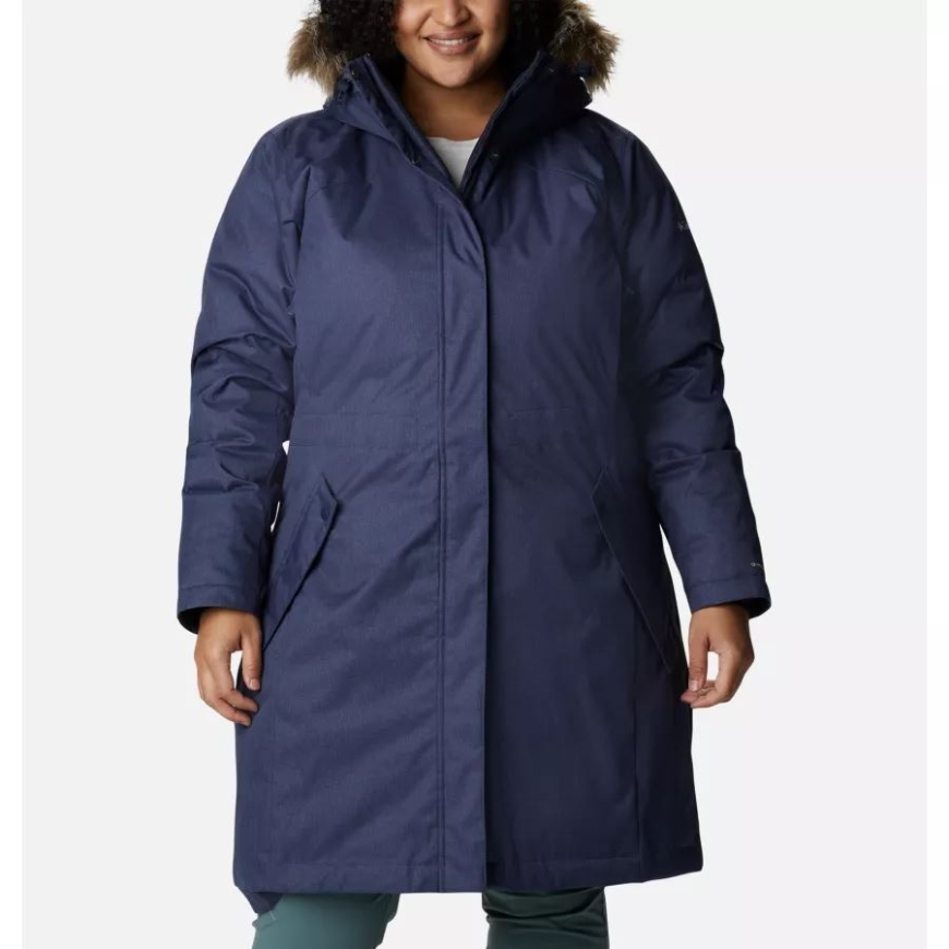 ダーク ノクターナル レディース ジュニパー リッジ オムニヒート インフィニティ ダウン パーカー プラスサイズ コロンビア