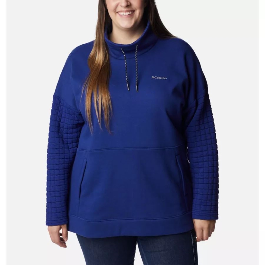 ダーク サファイア コロンビア レディース サンデー サミット オーバーサイズ ファンネル プルオーバー プラスサイズ