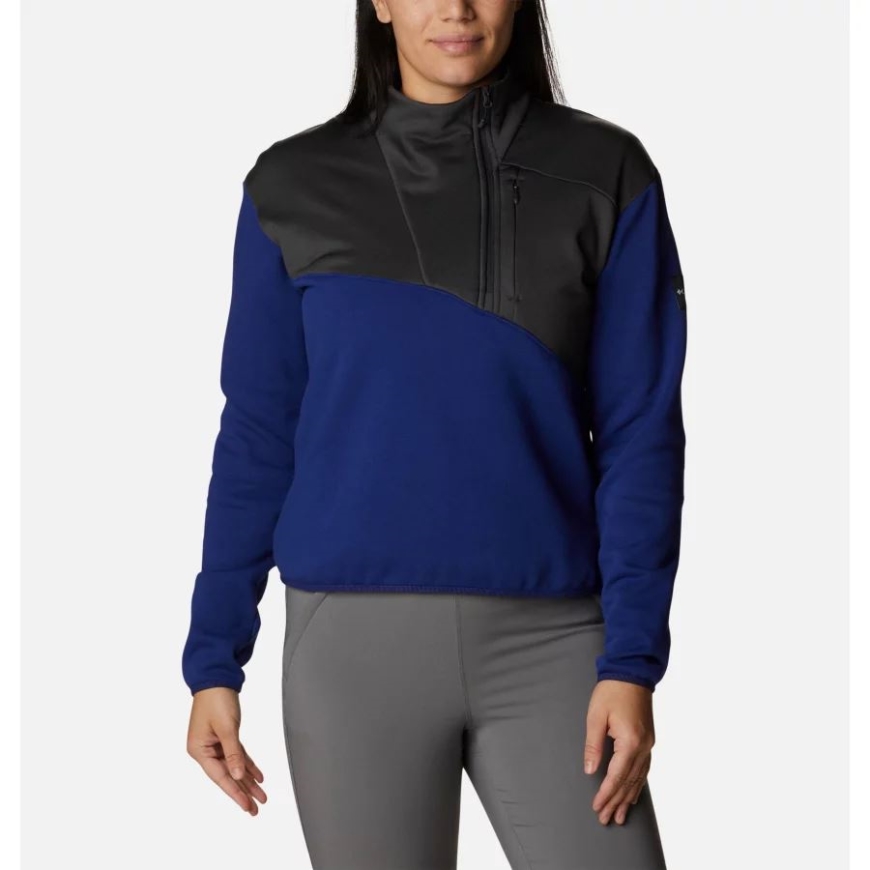 ダーク サファイア/シャーク コロンビア ウィメンズ コロンビア ロッジ ハイブリッド プルオーバー