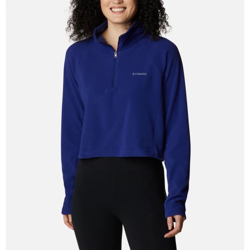 ダーク サファイア レディース グレイシャル クロップド フリース プルオーバー Ii コロンビア