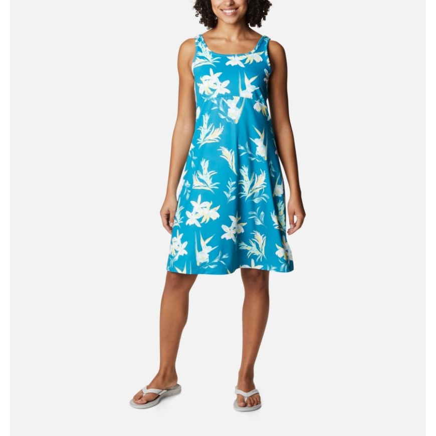 ディープ マリン/トスド トロピックス プリント レディース Pfg フリーザー Iii ドレス コロンビア