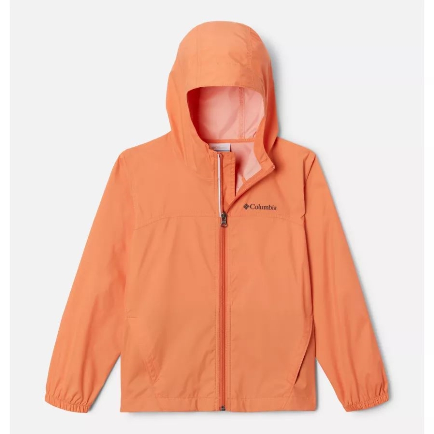 デザート オレンジ ボーイズ グレンネーカー レイン ジャケット コロンビア