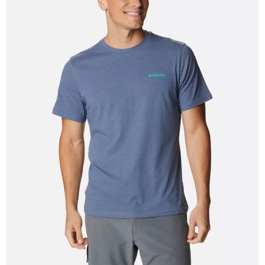 Dk Mtn Hthr/true Direction グラフィック メンズ ハイ デューン II グラフィック Tシャツ コロンビア