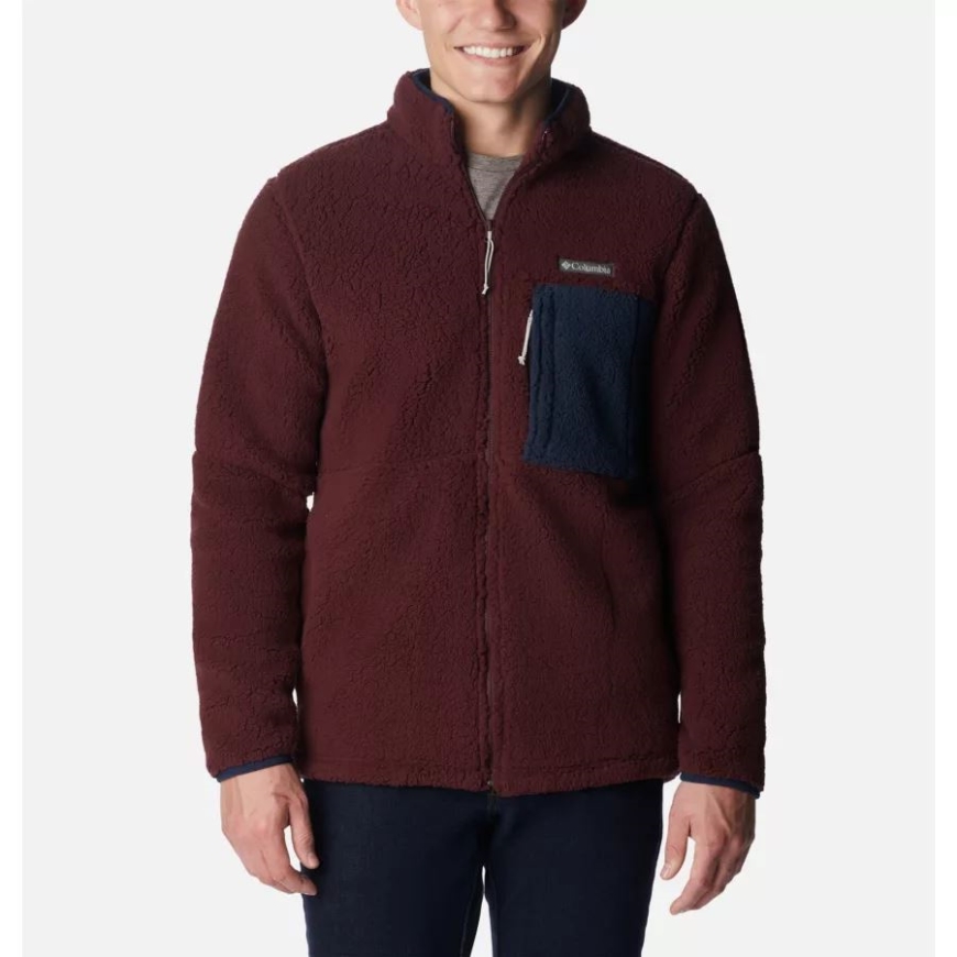 エルダーベリー/カレッジエイト ネイビー メンズ マウンテンサイド ヘビーウェイト フリース ジャケット コロンビア