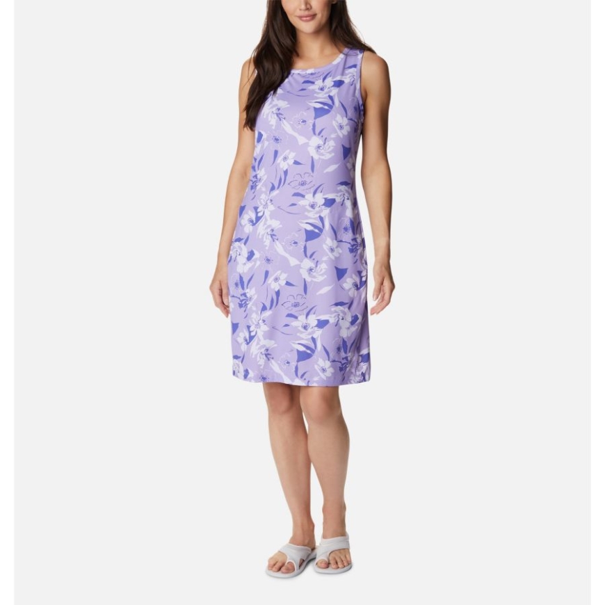 フロスト パープル/ポップ フローラル トナル コロンビア レディース チル リバー プリント ドレス