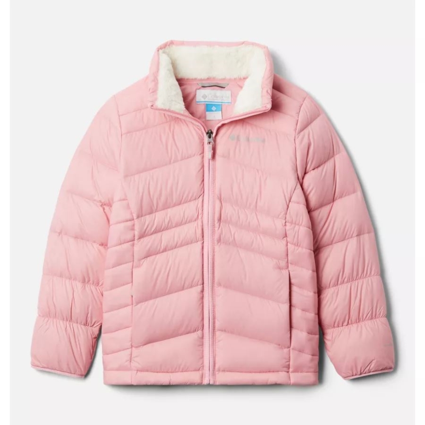 ガールズ オータム パーク ダウン ジャケット コロンビア ピンク オーキッド