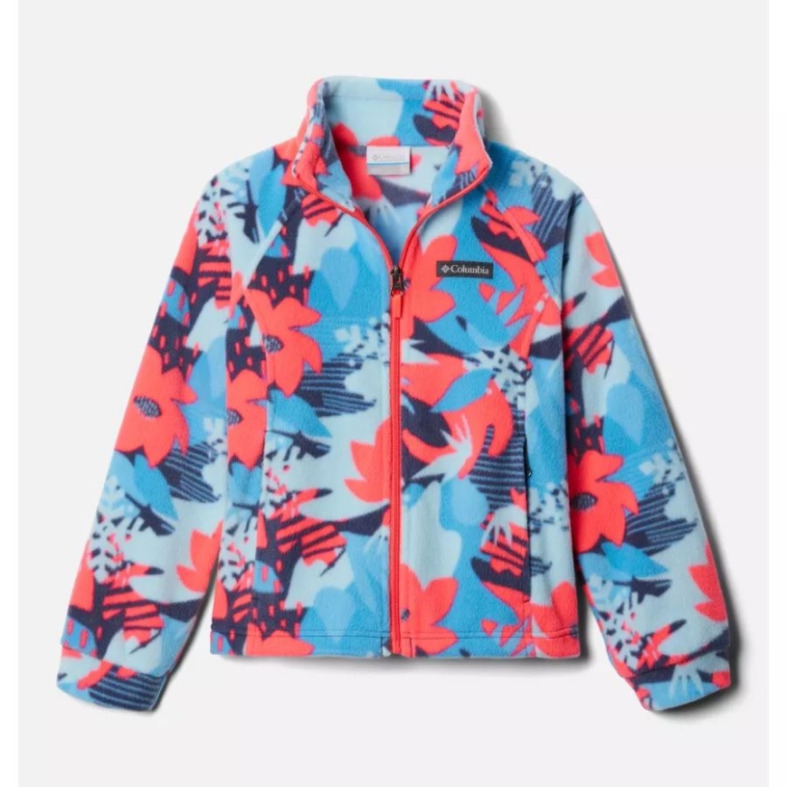 ガールズ ベントン スプリングス II プリント フリース ジャケット 夜行性スクラップタニカル コロンビア