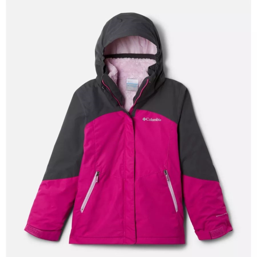ガールズ バガブー II フリース インターチェンジ ジャケット ワイルド フクシア/シャーク コロンビア