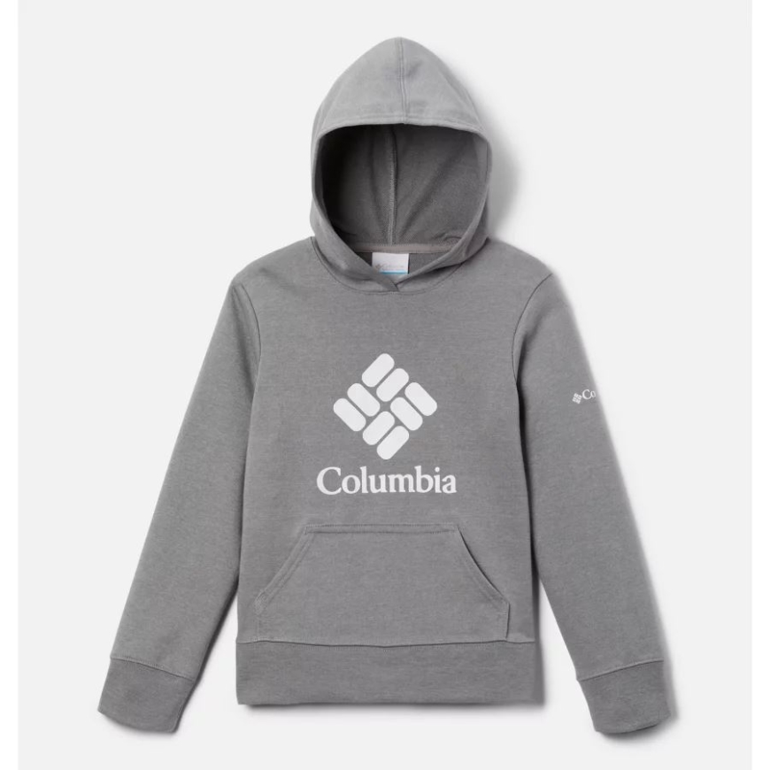 ガールズ コロンビア トレック フレンチ テリー​​ パーカー ライト グレー ヘザー コロンビア