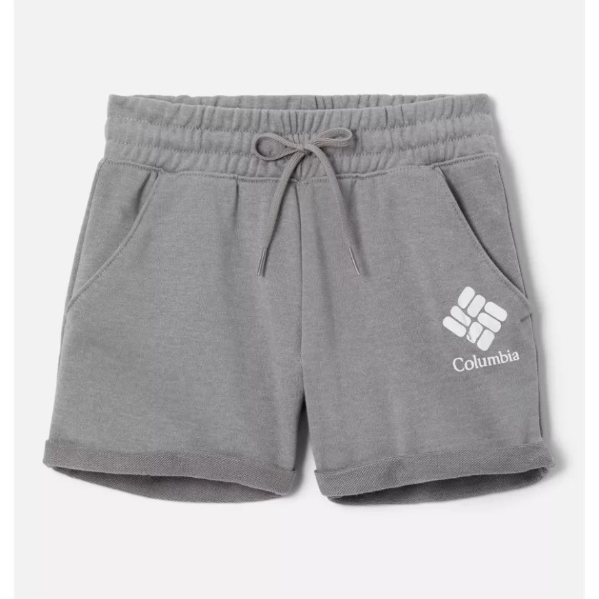 ガールズ コロンビア トレック フレンチ テリー​​ ショーツ コロンビア ライトグレー ヘザー