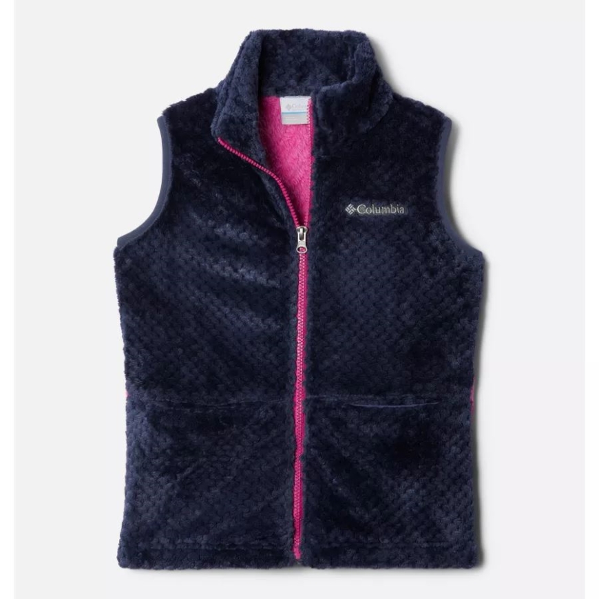 ガールズ ファイヤー サイド シェルパ ベスト ノクターナル/ワイルド フクシア コロンビア