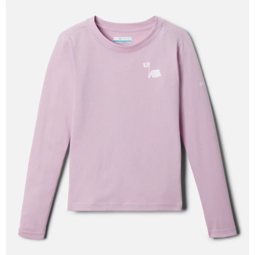 ガールズヘーゼルデルヒル長袖グラフィックTシャツオーラ/ジェムハイカーコロンビア