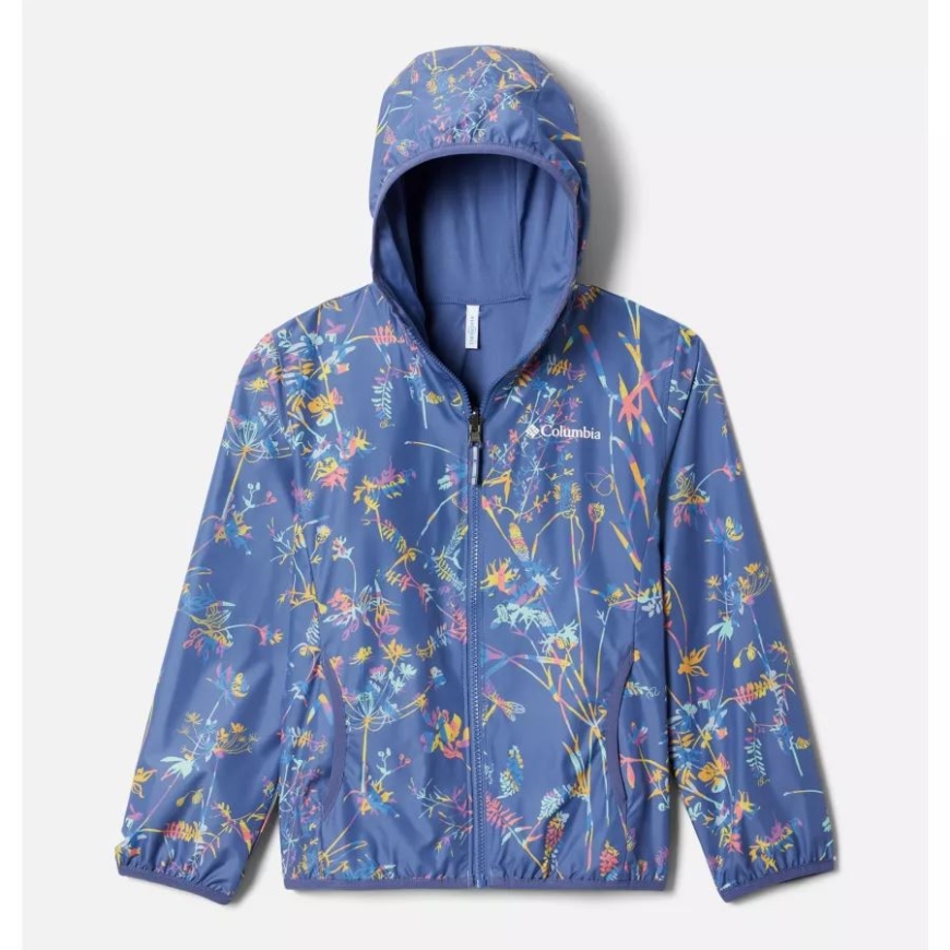 ガールズ ホリーツリー トレイル リバーシブル ジャケット コロンビア ベルベット コーブ アート ブーケ