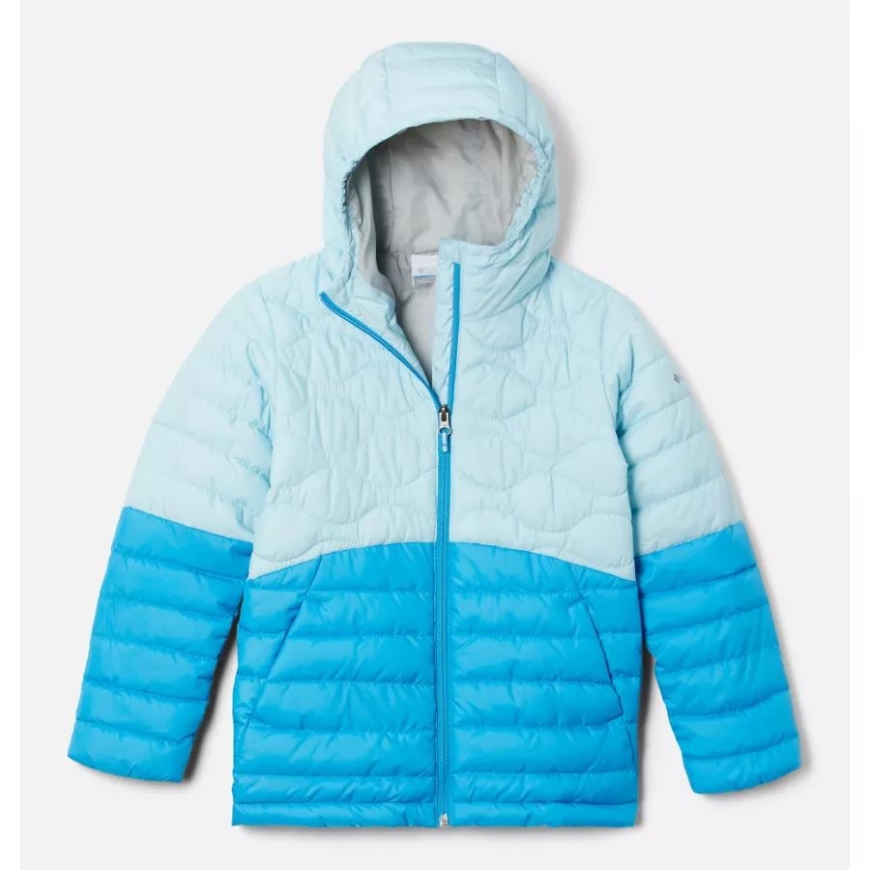 ガールズ ハンフリー ヒルズ パファー ジャケット コロンビア スプリング ブルー/ブルー チル