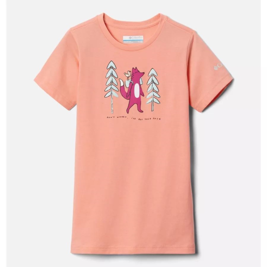 ガールズ ミッション レイク 半袖 グラフィック Tシャツ コーラル リーフ フォクシー パック コロンビア