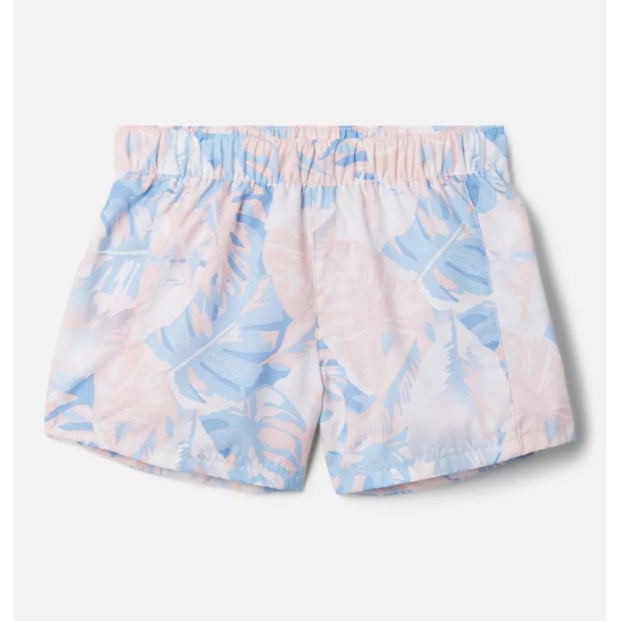 ガールズ Pfg スーパー タミアミ プルオン ショーツ サテン ピンク フィロ パームス コロンビア