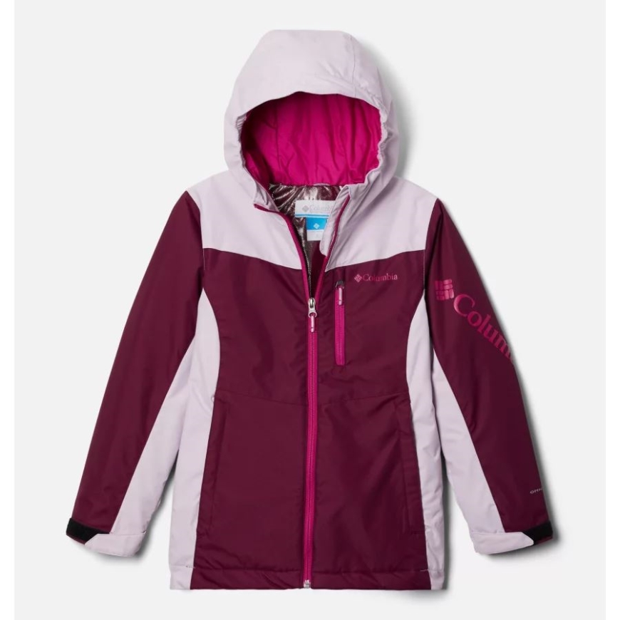 ガールズ ロージー ラン インサレーテッド ジャケット コロンビア マリオンベリー/オーラ/ワイルドフューシャ