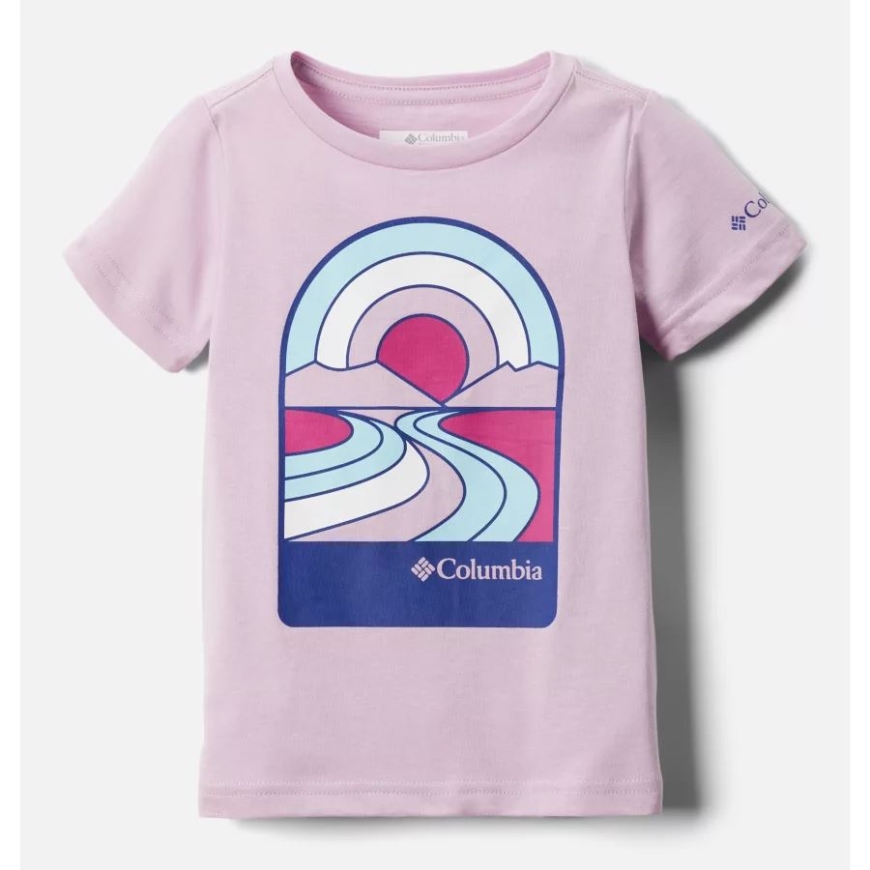 女の子の幼児 Bessie Butte 半袖グラフィック T シャツ Aura/suntrek トレイル コロンビア