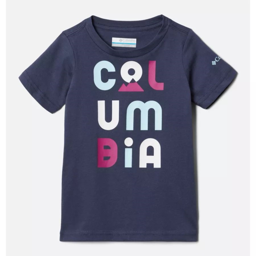 女の子の幼児 Bessie Butte 半袖グラフィック T シャツ コロンビア ノクターナル/csc ピークス