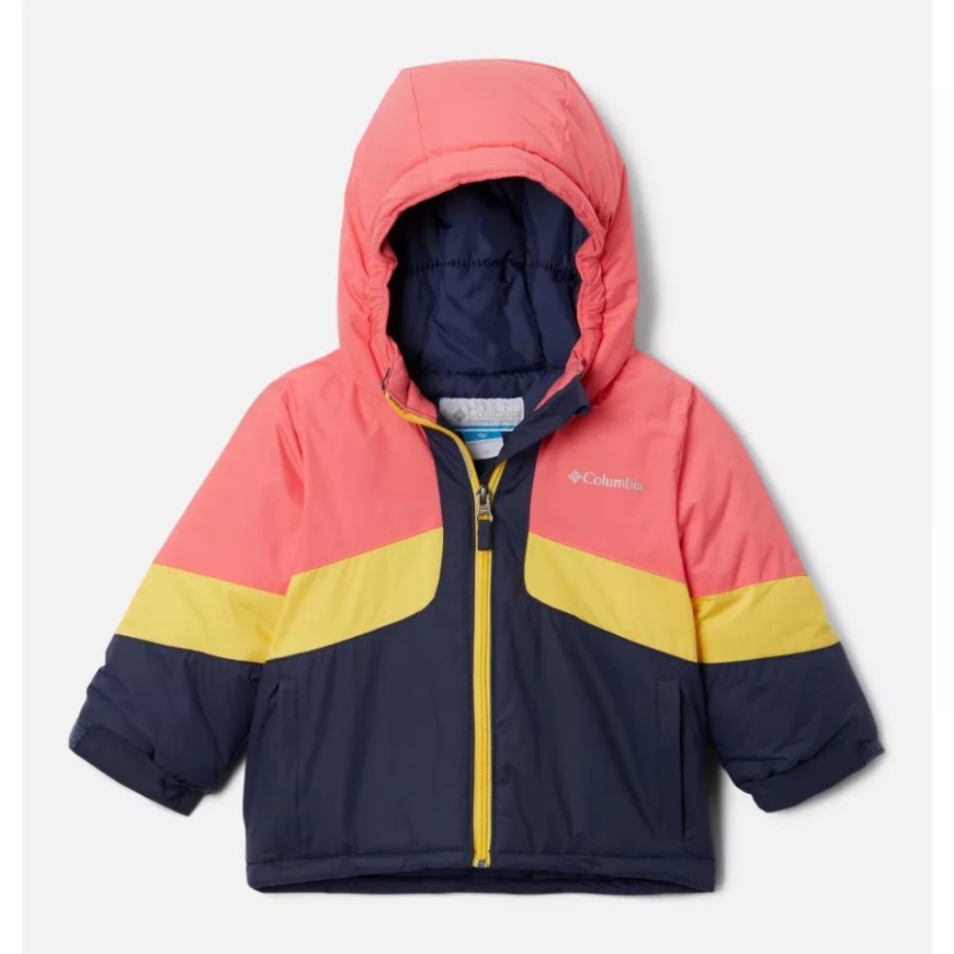 女の子の幼児用ホライゾン ライド II ジャケット コロンビア ノクターナル/ネオン サンライズ/サン グロウ