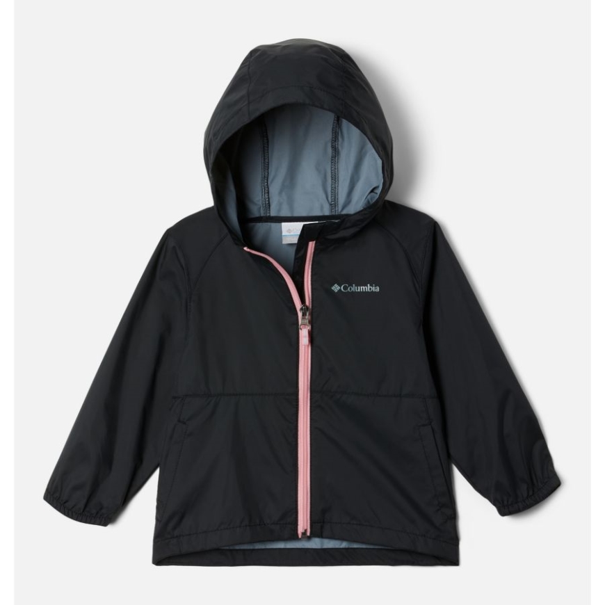 女の子の幼児スイッチバック Ii レイン ジャケット ブラック コロンビア