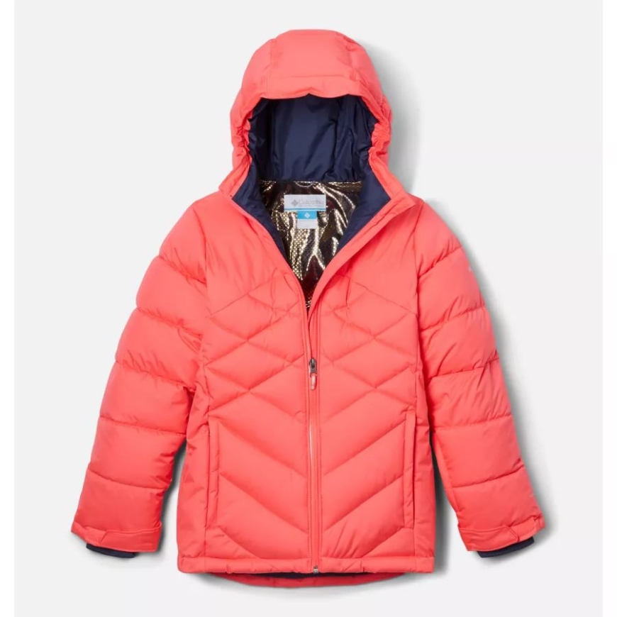ガールズ ウィンター パウダー II キルティング ジャケット ネオン サンライズ コロンビア
