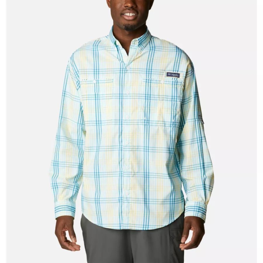 ガルフ ストリーム ブランケット ギンガム コロンビア メンズ Pfg スーパー タミアミ 長袖シャツ