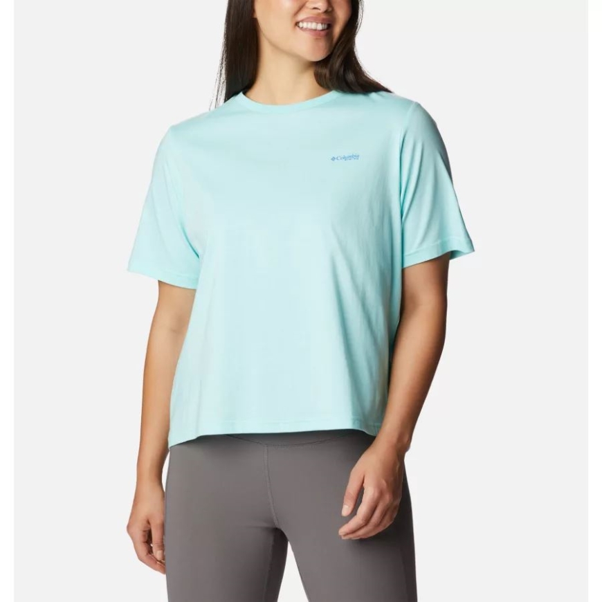 ガルフ ストリーム/フィッシュ スター マリン グラフィック コロンビア ウィメンズ Pfg ブラムリー ベイ リラックス ティー