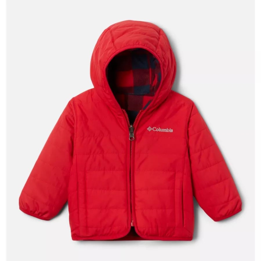 インファント ダブルトラブル リバーシブル ジャケット コロンビア マウンテンレッド/マウンテンレッドチェック