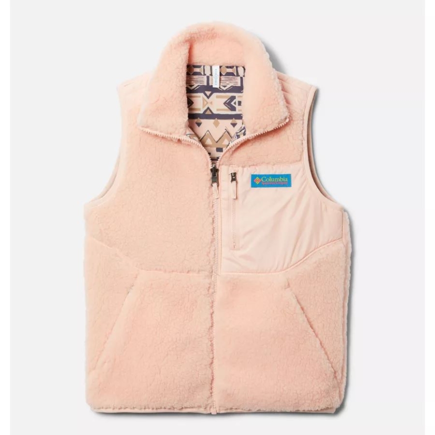 キッズ アーチャー リッジ リバーシブル ベスト コロンビア ピーチ ブロッサム
