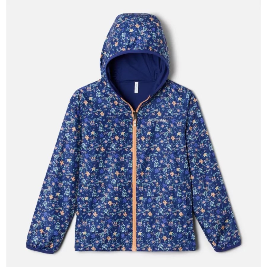 キッズ ピクセルグラバー リバーシブル ジャケット コロンビア ダークサファイア ミニビスカス