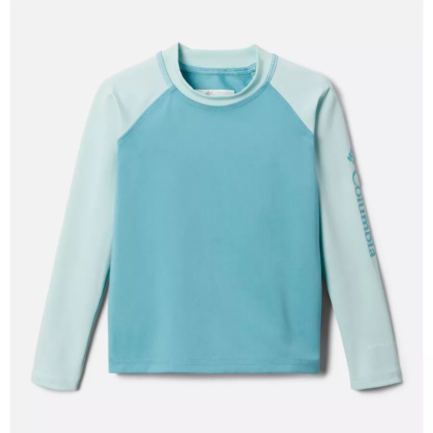 キッズ 幼児 サンディ ショア ロング スリーブ サンガード シャツ シー ウェーブ/アイシー モーン コロンビア