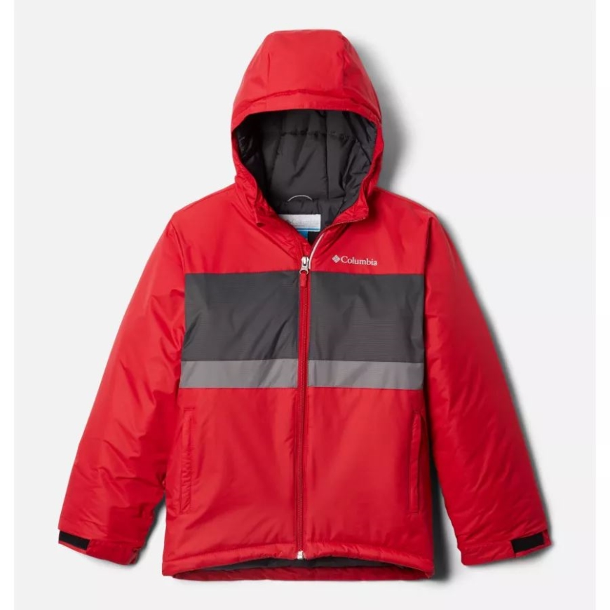 キッズ バレー ランナー ジャケット マウンテン レッド/シャーク/シティ グレー コロンビア