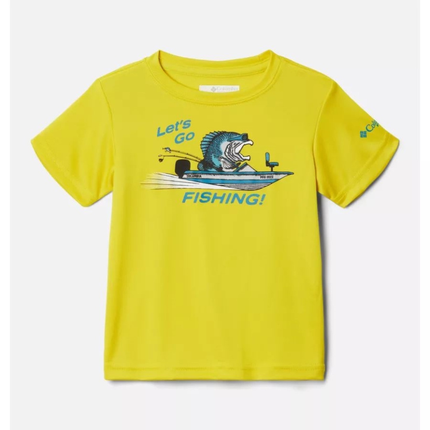 レーザー レモン/y LGF バス ボート ボーイズ 幼児 PFG ターミナル タックル LGF Tシャツ コロンビア
