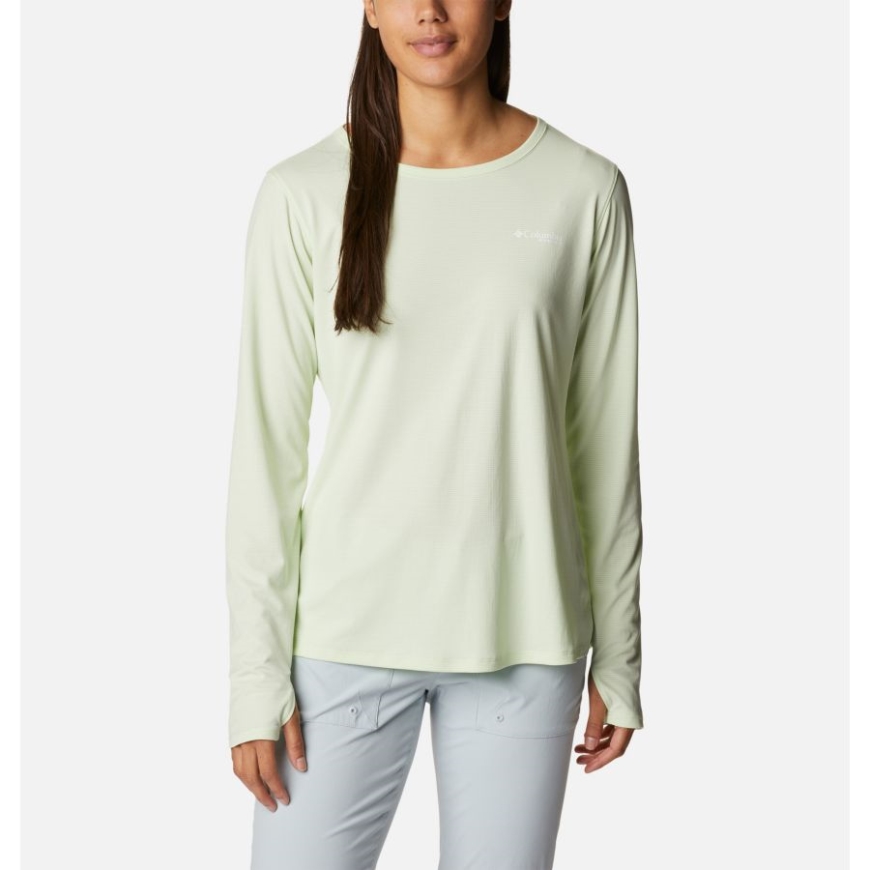 ライト ライム レディース Pfg スキフ ガイド ニット ロング スリーブ シャツ コロンビア