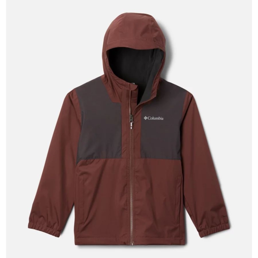 ライトレーズン/ブラック スラブ ボーイズ レイン トレール フリース ライニング ジャケット コロンビア