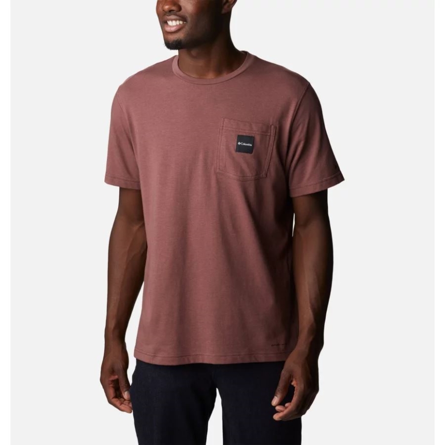 ライトレーズン メンズ シスルタウン ヒルズ ポケット Tシャツ トール コロンビア ブランド