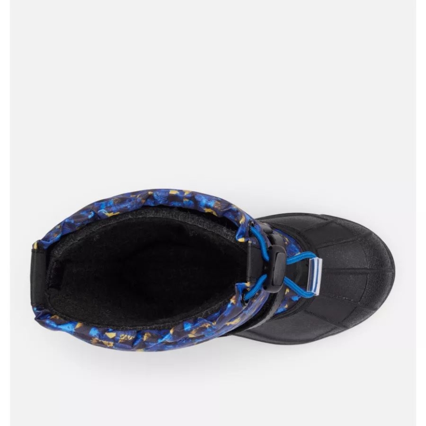 リトル キッズ パウダーバグ フォーティ プリント ブーツ コロンビア ブラック/レーザー レモン