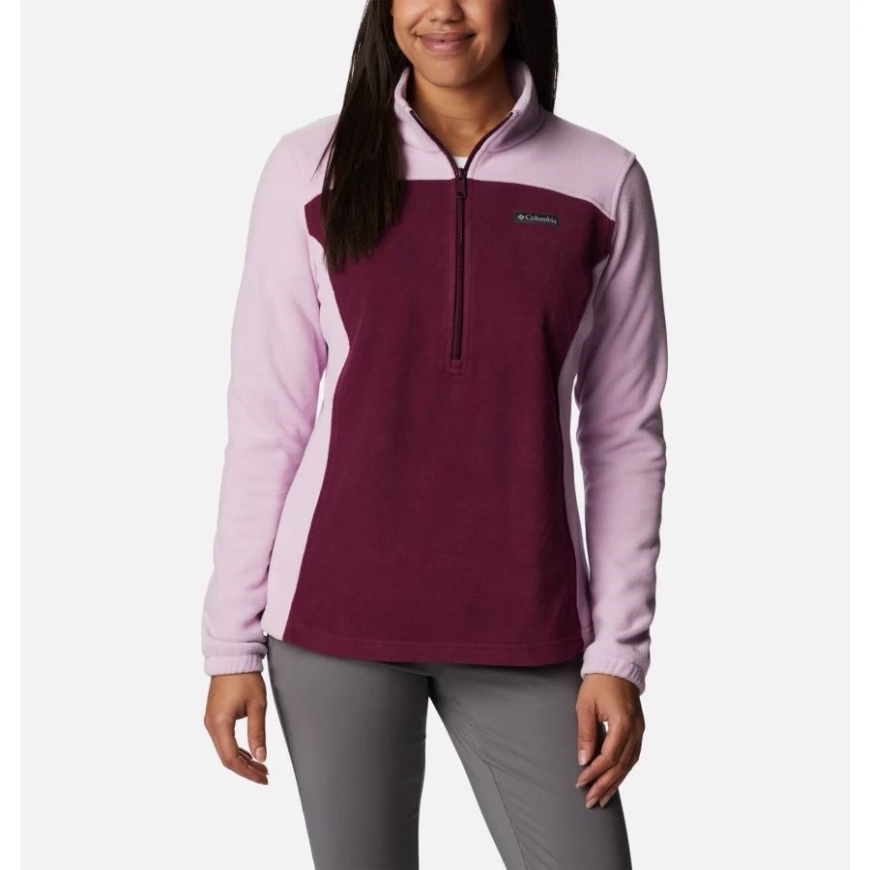 Marionberry/aura ウィメンズ オーバーロード トレイル ハーフジップ プルオーバー コロンビア