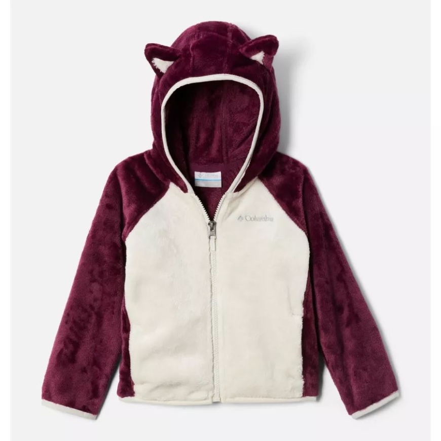 Marionberry/chalk 幼児 フォクシー ベビー シェルパ ジャケット コロンビア