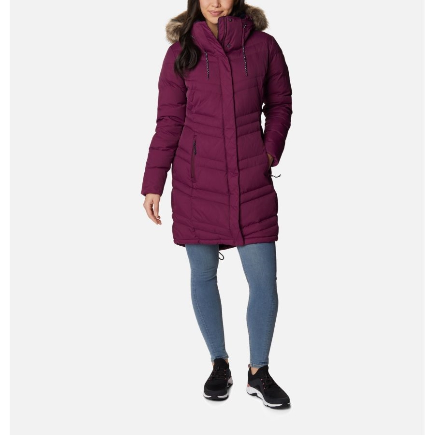マリオンベリー コロンビア レディース キャサリン クリーク フード付き ロング ダウン ジャケット