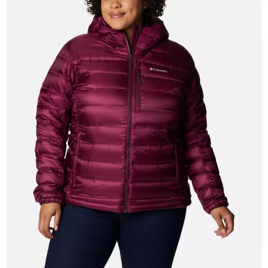 マリオンベリー コロンビア レディース ペブル ピーク ダウン フード付きジャケット プラスサイズ