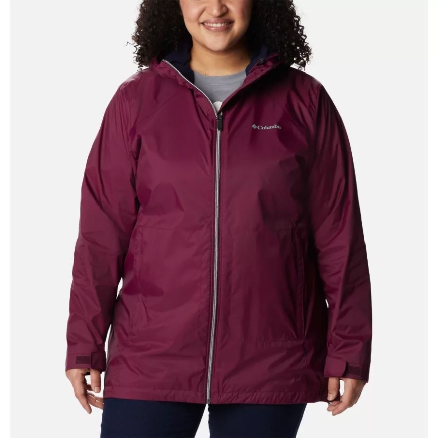 マリオンベリー コロンビア レディース スイッチバック ライニング ロング ジャケット プラスサイズ