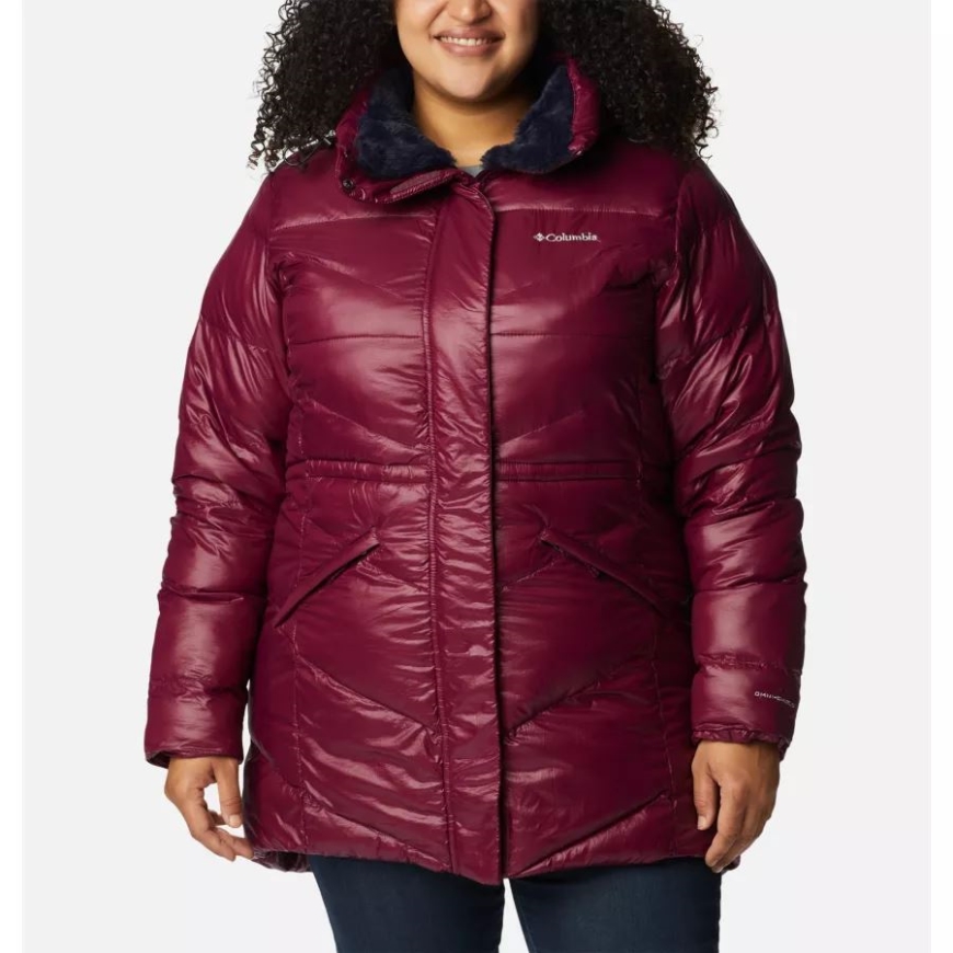 Marionberry ガンメタル レディース ピーク トゥ パーク ミッド インサレーテッド ジャケット プラスサイズ コロンビア