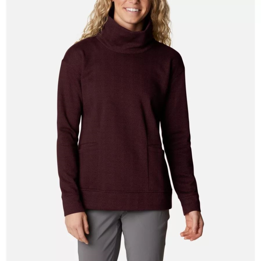 Marionberry ヘリンボーン コロンビア レディース コロンビア ロッジ ファンネル プルオーバー