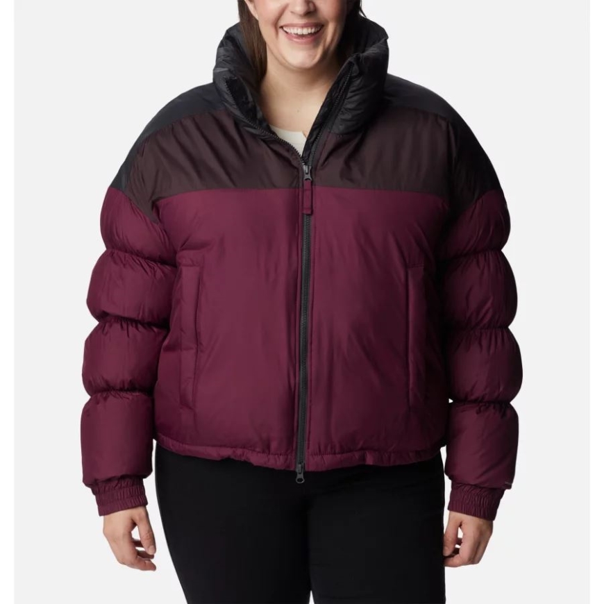 Marionberry/new Cinder/shark Columbia レディース パイク レイク クロップド ジャケット プラスサイズ