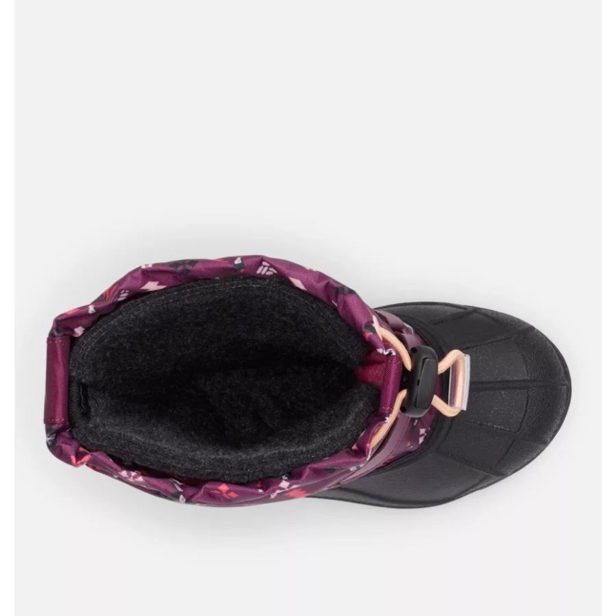 マリオンベリー/ピーチ ブロッサム コロンビア リトル キッズ パウダーバグ フォーティー プリント ブーツ