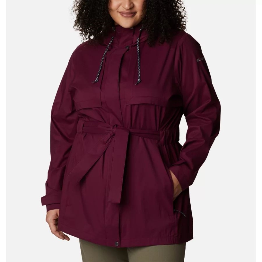 マリオンベリー レディース パードン マイ トレンチ レインジャケット プラスサイズ コロンビア